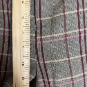 Sam Edelman Womens 8 Plaid Side Buckle wide Leg slacks Wild Aster pants thumbnail 9