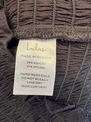 NWT Lulus Women’s Cultivated Aura Black Smocked Dolman Sleeve Top Blouse Size M thumbnail 7