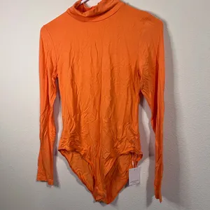 Mango Pop Long Sleeve Orange Bodysuit thumbnail 2