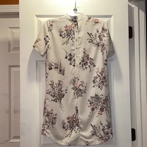 Anthropologie Leith Floral Sheath mock neck dress thumbnail 4