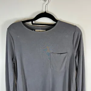 Abercrombie & Fitch‎ Womens Grey Long Sleeve Pocket Tunic Top Medium T-Shirt thumbnail 2