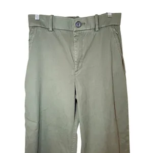 SPANX Stretch Twill‎ Cropped Wide Leg Pant Green Size Medium thumbnail 2