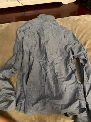 Blue men’s work shirt thumbnail 2