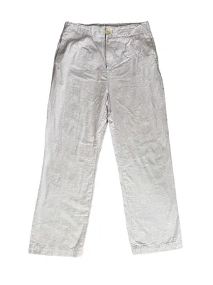 Free People FP Women’s Kate Micro Plaid Purple Gingham Straight Leg Pants Size S thumbnail 2