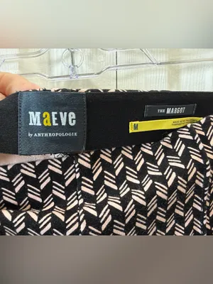 Anthropologie Maeve Margot Kick-Flare Cropped Pants M thumbnail 3