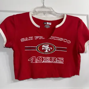 National Football League Team Apparel Sam Francisco 49ers crop top thumbnail 1