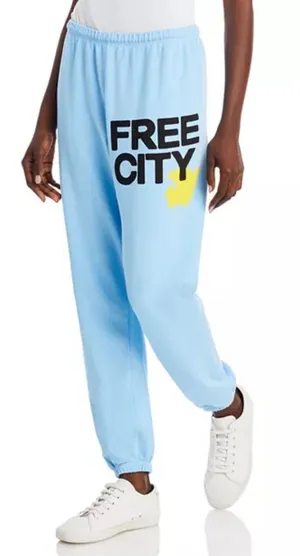 Free City Light Blue And Yellow Limited Sweats thumbnail 1