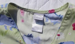 Disney Women's Eeyore Winnie the Pooh Scrub Top Eeyore Size Medium Short Sleeve Pocket thumbnail 3