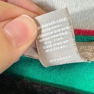 Banana Republic Green V Neck Merino Wool Sweater Women XL Classic Festive Preppy thumbnail 7