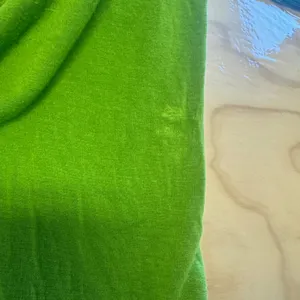Mick & Mo Lime Green Halter Maxi‎ Dress Blue Trim Rayon Size L Boho Summer thumbnail 7