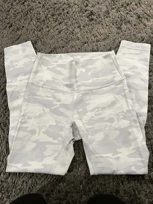 Lululemon White Camo Wunder Under Leggings thumbnail 5
