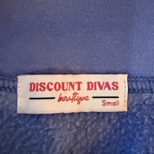Discount Divas Luxe Fleece Funnel Neck Pullover Blue thumbnail 4