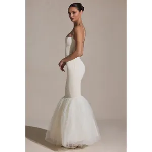 Oh Polly‎ Adelpha Tulle Hem Fishtail Gown Ivory Size 6 NWT thumbnail 5