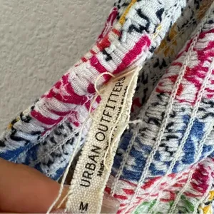 Urban Outfitters Strapless Romper Playsuit Smocked Upper Colorful Medium thumbnail 7
