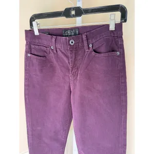 Lucky Brand Brooke Legging Jeans Purple Velour Skinny Pants Size 6/28 thumbnail 10