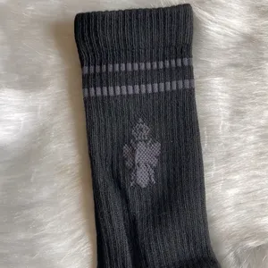 Bombas Women’s size 4-71/2/Youth Size 9-4 Solid Black Calf Socks NWT LAST PAIR thumbnail 7