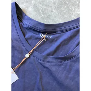Quince Womens Cotton Modal Scoop Neck Short Sleeve T-Shirt Blue XS NWT thumbnail 2