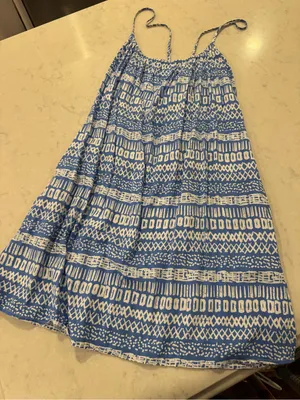 Southern Tide Blue Tribal Print Swing Dress S thumbnail 1