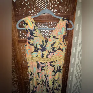 Vintage Sleeveless Romper/Jumper Medium Gold thumbnail 6