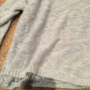 Hollister Blue lace back long sleeve top never worn thumbnail 2