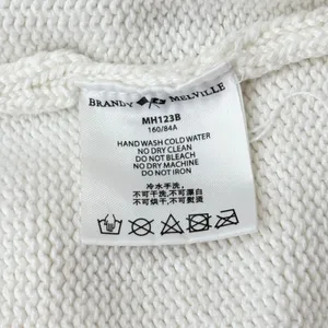 Brandy Melville Alana Knit Sweater Women XS/S Cream Hoodie Full Zip Cotton thumbnail 9