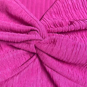 Shein Curve 2XL Hot Pink‎ Textured Knot Front Slip Mini Dress Sexy Summer Vacay thumbnail 3