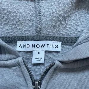 And Now This Cropped Grey Hoodie thumbnail 3