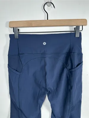 Lululemon All The Right Places Crop II‎ 23 Leggings True Navy Size 6 thumbnail 6
