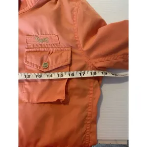Coogi Jacket Womens Size M Orange‎ Studded Hood Casual Full Zip Australia Cotton thumbnail 15