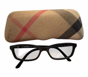 Burberry BE2087 3240 black and plaid optical frame and Signature Nova Check Case thumbnail 1