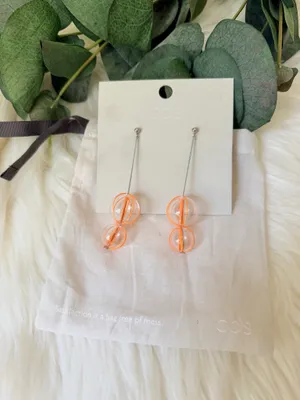 COS Statement Sphere-Beaded Drop Earrings thumbnail 4