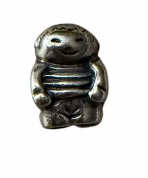 NEW Authentic Pandora Sterling Silver Little Boy Bead Charm 790360 thumbnail 1