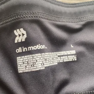 black 7/8 leggings active size large pockets thumbnail 6