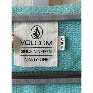 Volcom Hooded Enemy Stone Windbreaker in‎ light blue Sz 8/XS thumbnail 5