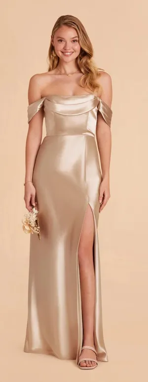 Birdy Grey Mia Dress Neutral Champagne thumbnail 1