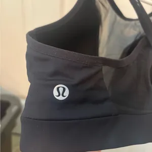 Lululemon Athletica Black Mesh Sports Bra thumbnail 2