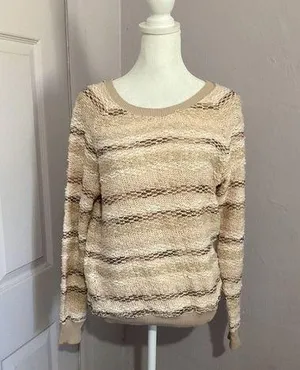American Eagle Outfitters Cream Chunky Knit Sweater thumbnail 1