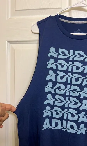 Adidas Wavy Blue Muscle Tank thumbnail 4
