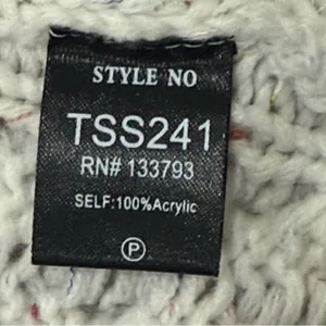 POL Cable Knit Sweater Zip Cardigan Small Oversized Layered Gray Coastal Boho thumbnail 7
