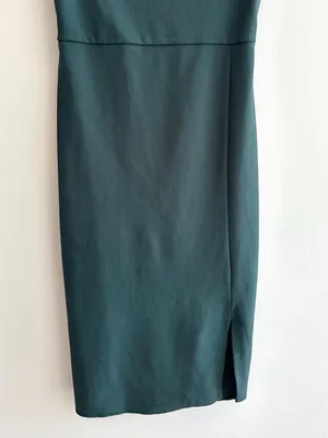Express Cap Sleeve Fitted Sheath Business Casual Work Dress, Emerald Green, XS thumbnail 3