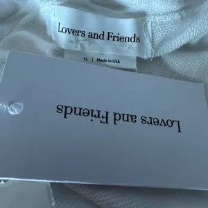 Lovers + Friends White One Shoulder Crop Top XL Wrap Bodycon Revolve $100 NEW thumbnail 9