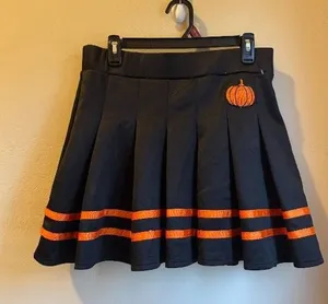 Pumpkin Pleated Skirt thumbnail 1