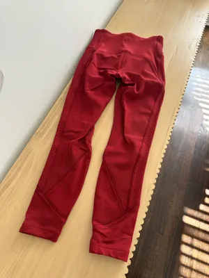Lululemon Daily Lineup 7/8 Tight *25" Dark Sport Red 6 thumbnail 4
