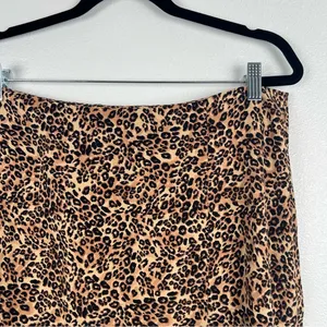 Primark Cheetah Print Mini Skirt Brown Tan Animal‎ Pattern Size 12 thumbnail 2