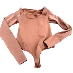Skims Fits Everybody Long Sleeve Scoop Neck Thong Bodysuit Size L/XL thumbnail 1