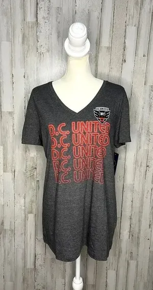 MLS Gray XL Women's Activewear T-Shirt‎ NWT thumbnail 1