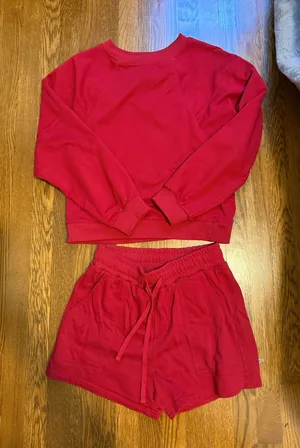 Red Long sleeve Matching Set thumbnail 1