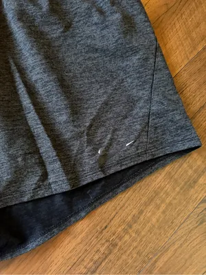 Nike Women's Heather Charcoal Athletic Shorts thumbnail 2