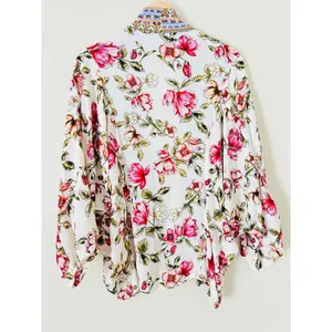 Anthropologie Idalia‎ Floral Jacket Kimono OS One Size Women's Blouse Top Shirt thumbnail 5