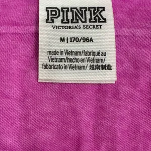 Victoria’s Secret Pink Magenta V-Neck Tee thumbnail 3